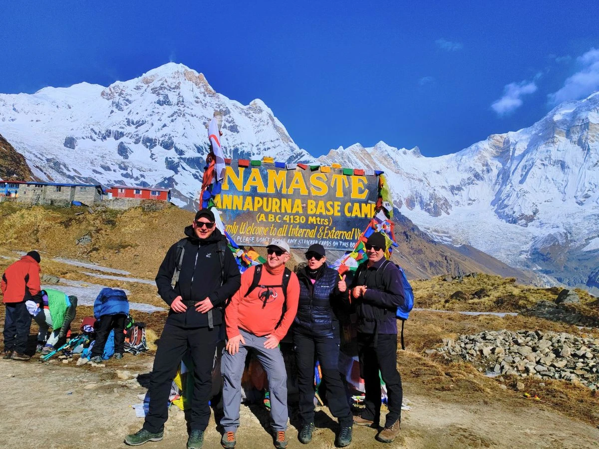 On the top of Annapurna Base Camp