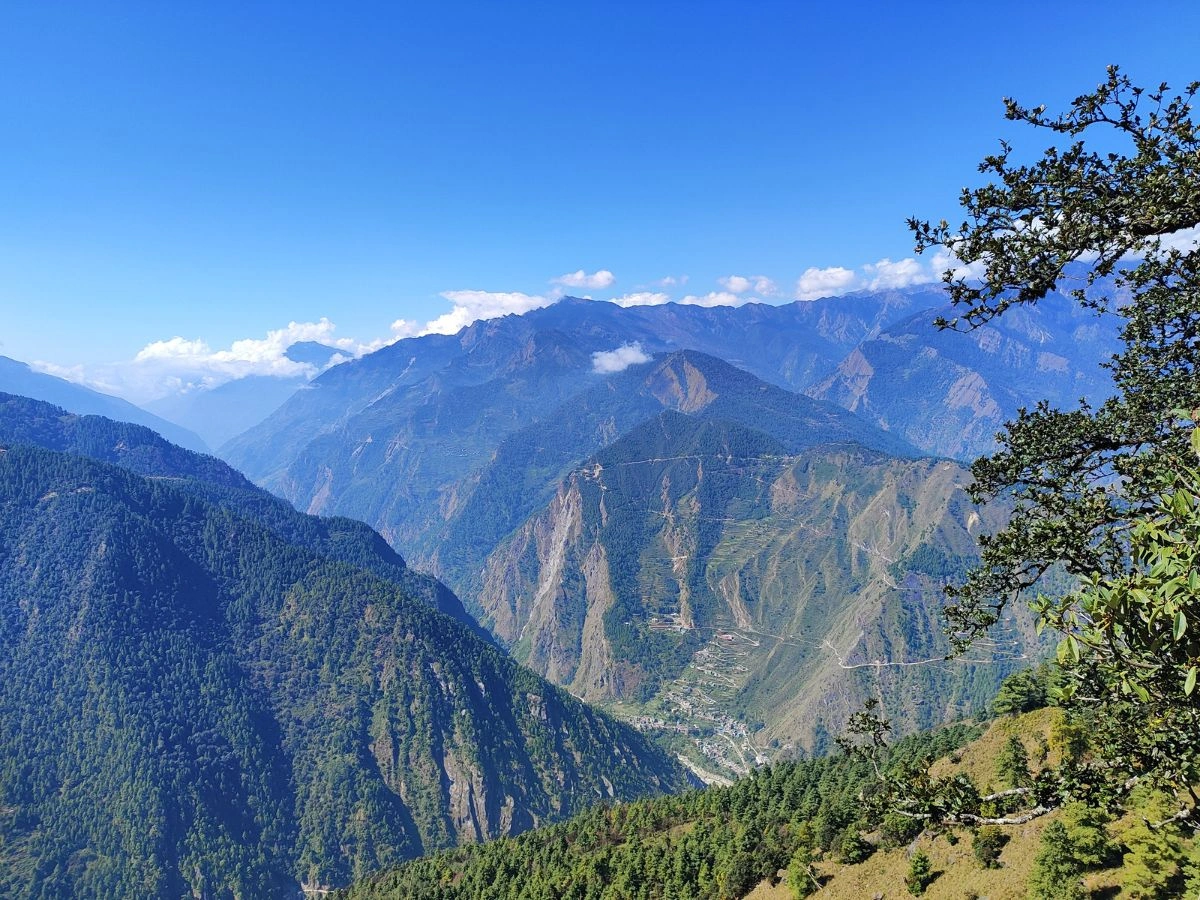 View from tamang heritage trek