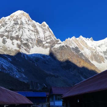 Annapurna Base Camp Trek: Mountain view from base camp