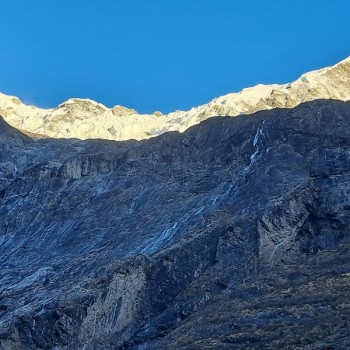 Langtang Vally-Mt. Langtang lerung view from Ghuman Chok