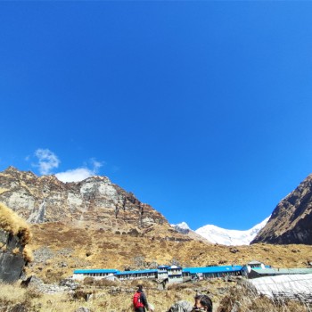 Amazing view from Machhapuchhare base camp