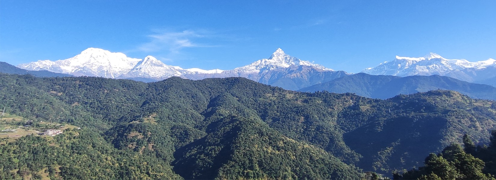 Easy Nepal Trekking Trail with Top Mountain View