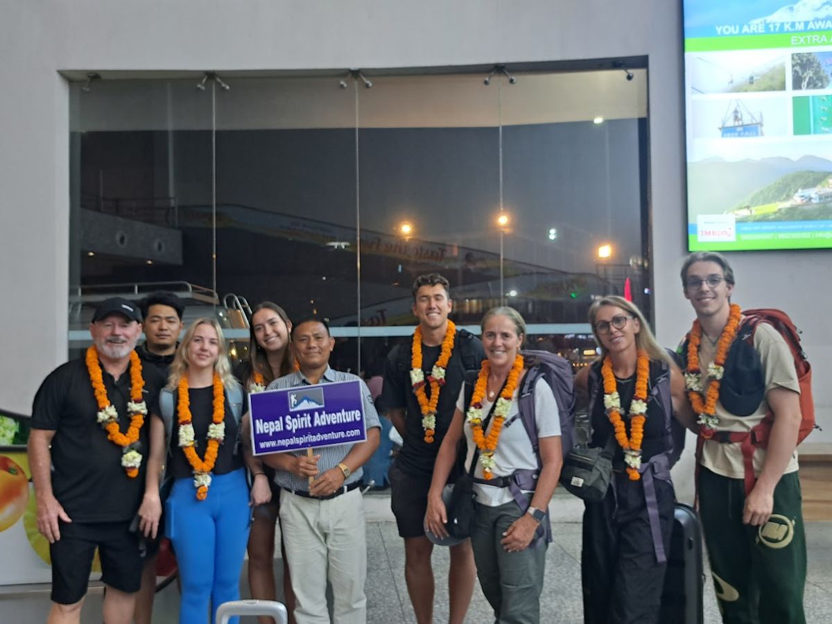 In kathmandu airport