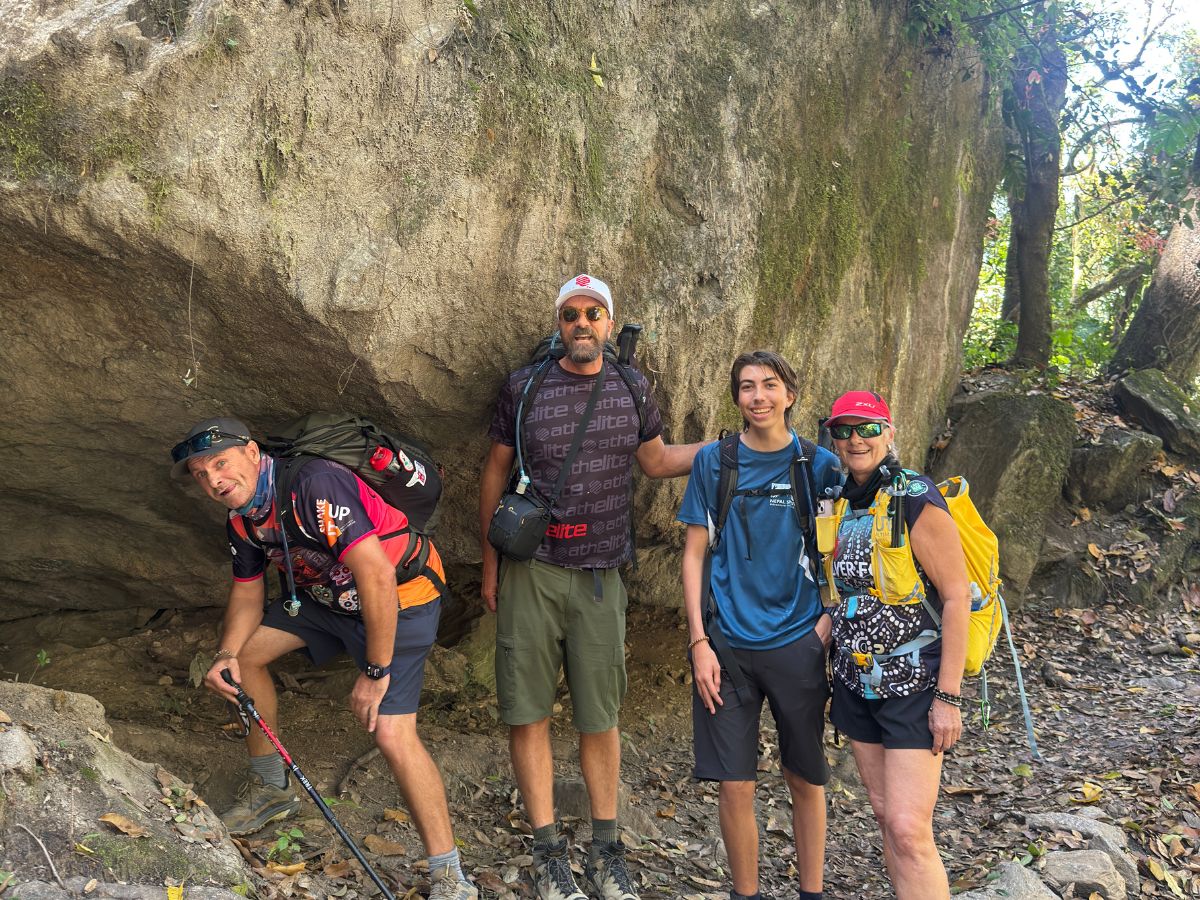 Scenic trekking route surrounded by nature on the way to Bamboo