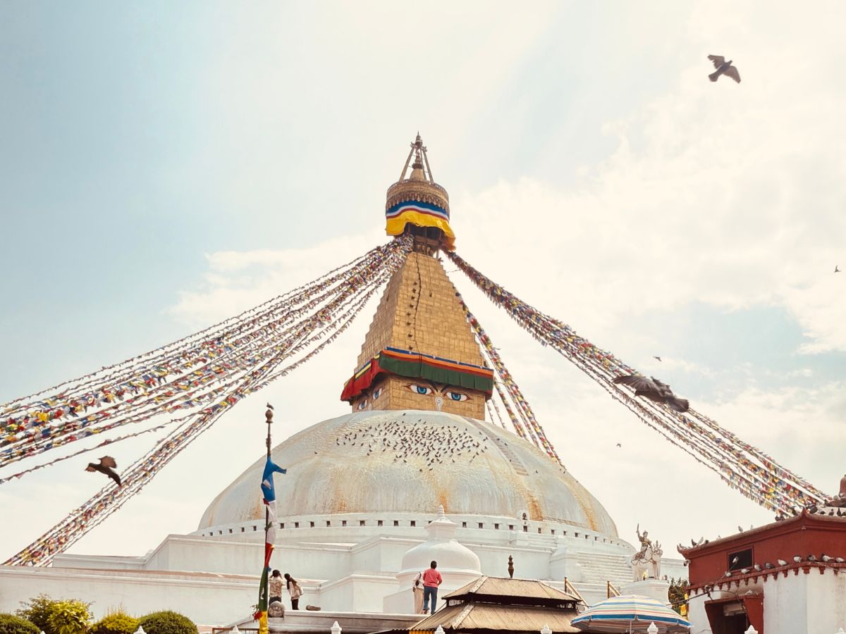 A peaceful visit to Boudhanath Stupa