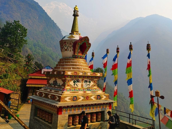 Buddhist Stupa Chomrung Route Abc