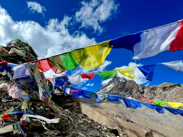 Colorful Buddhist Flag Pisang Manang