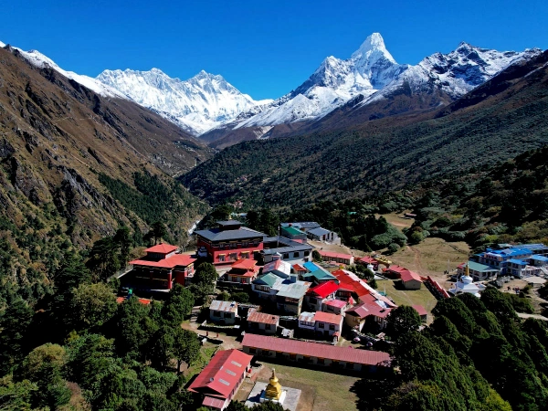 Everest View From Tengboche Monastrey