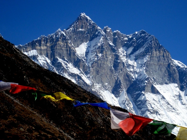 Mt Nuptse View From Debuche