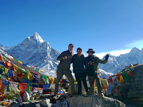 View From Nagkartsang Ebc Island Peak Climbing