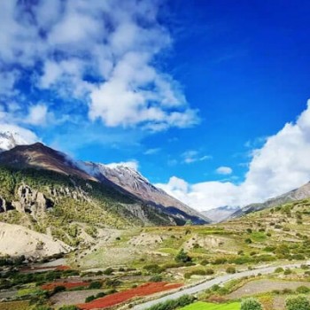 Annapurna Circuit Trek View from Pisang Valley