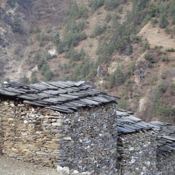 Trek Panaslu Circuit Gallery: Old local village along the trek