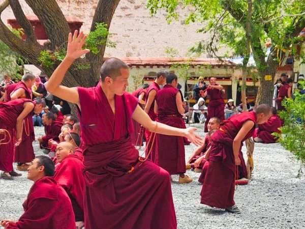 Monk dancing