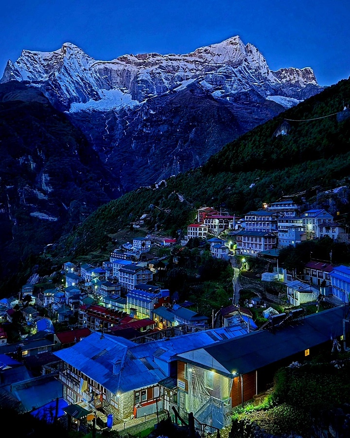 Namche Bazaar nightlife Khumbu, Everest